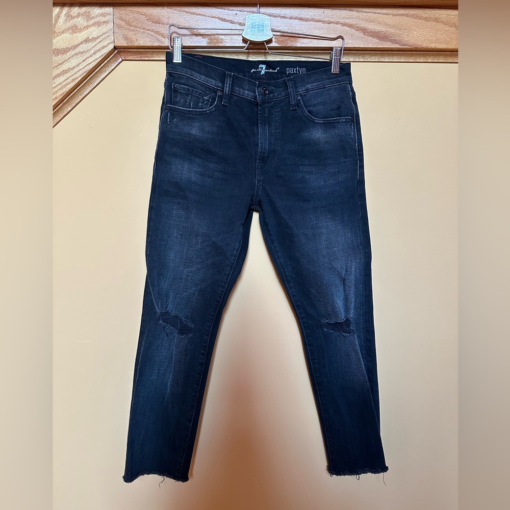 NWOT 7 For All Mankind Black Jeans